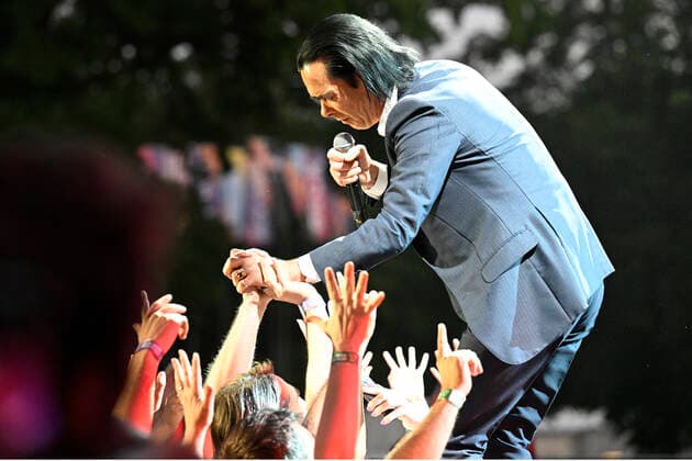 Nick Cave&The Bad Seeds, one of main stars of Metronome Prague music festival perform in Prague, Czech Republic, June 23, 2022. (CTKxPhoto MichalxKamaryt) CTKPhotoP2022062309684  kmt