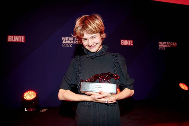 Bunte New Faces Award Film 2022 winner Lea Drinda at the party after the Bunte New Faces Award ceremony at the Delphi Filmpalast am Zoo in Berlin. Copyright: xEventpressxGolejewskix
