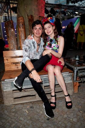 Bunte New Faces Award Film 2022 Klaudia Giez with boyfriend Felipe Simon at the party after the Bunte New Faces Award ceremony at the Delphi Filmpalast am Zoo in Berlin. Copyright: xEventpressxGolejewskix