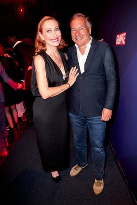 Bunte New Faces Award Film 2022 Andrea Sawatzki and Nico Hofmann at the party after the Bunte New Faces Award ceremony at the Delphi Filmpalast am Zoo in Berlin Copyright: xEventpressxGolejewskix