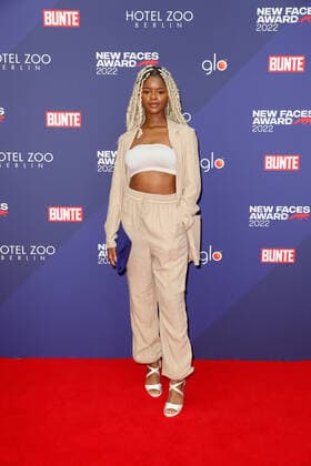 Bunte New Faces Award Film 2022 Melodie Wakivuamina on the red carpet at the Bunte New Faces Award ceremony at the Delphi Filmpalast am Zoo in Berlin. Copyright: xEventpressxGolejewskix
