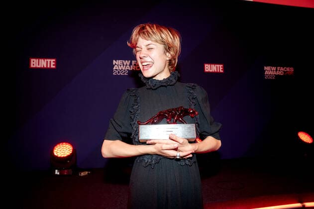 Bunte New Faces Award Film 2022 winner Lea Drinda at the party after the Bunte New Faces Award ceremony at the Delphi Filmpalast am Zoo in Berlin. Copyright: xEventpressxGolejewskix