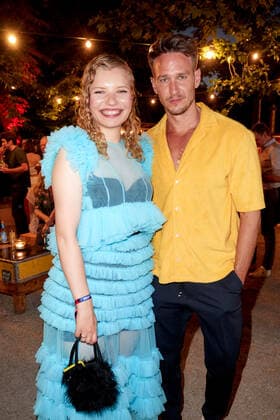 Bunte New Faces Award Film 2022 Luisa Celine Gaffron and Vladimir Burlakov at the party after the presentation of the Bunte New Faces Award at the Delphi Filmpalast am Zoo in Berlin Copyright: xEventpressxGolejewskix