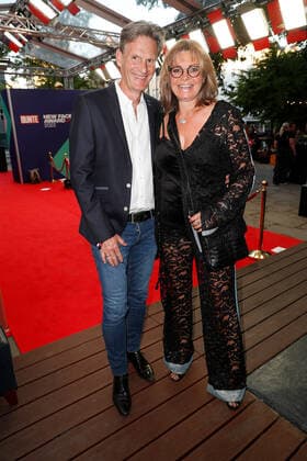 Bunte New Faces Award Film 2022 Maren Gilzer with boyfriend Harry Kuhlmann on the red carpet at the Bunte New Faces Award ceremony at the Delphi Filmpalast am Zoo in Berlin Copyright: xEventpressxGolejewskix