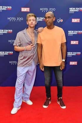 Timur Bartels and Amiaz Habtu at the Bunte New Faces Awards Film 2022 at the Delphi Filmpalast Berlin, 23 06 2022 Foto:xN.xKubelkax xFuturexImage