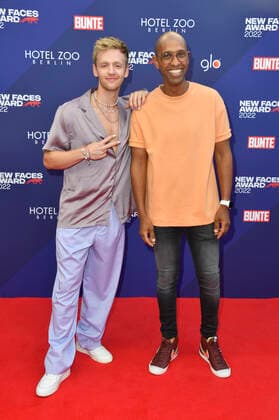 Timur Bartels and Amiaz Habtu at the Bunte New Faces Awards Film 2022 at the Delphi Filmpalast Berlin, 23 06 2022 Foto:xN.xKubelkax xFuturexImage