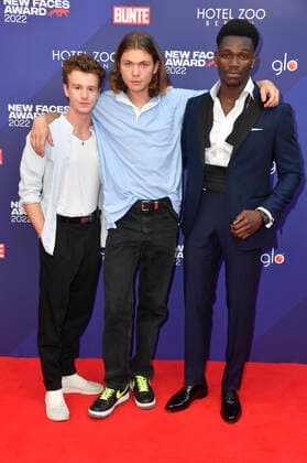 Jonas Holdenrieder, Milan Herms and Bless Amada at the Bunte New Faces Awards Film 2022 at the Delphi Filmpalast Berlin, 23 06 2022 Foto:xN.xKubelkax xFuturexImage