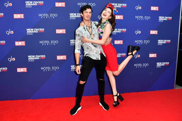 Klaudia Giez with fiancé Felipe Simon at the Bunte New Faces Awards Film 2022 at the Delphi Filmpalast Berlin, 23 06 2022 Foto:xN.xKubelkax xFuturexImage