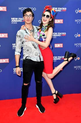 Klaudia Giez with fiancé Felipe Simon at the Bunte New Faces Awards Film 2022 at the Delphi Filmpalast Berlin, 23 06 2022 Foto:xN.xKubelkax xFuturexImage