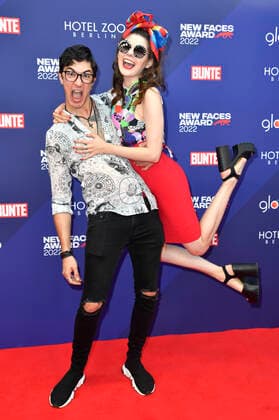 Klaudia Giez with fiancé Felipe Simon at the Bunte New Faces Awards Film 2022 at the Delphi Filmpalast Berlin, 23 06 2022 Foto:xN.xKubelkax xFuturexImage