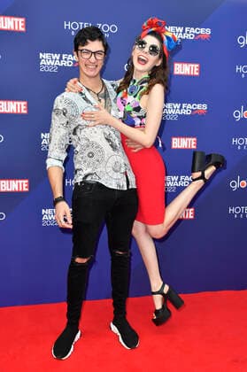 Klaudia Giez with fiancé Felipe Simon at the Bunte New Faces Awards Film 2022 at the Delphi Filmpalast Berlin, 23 06 2022 Foto:xN.xKubelkax xFuturexImage