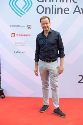 Georg RESTLE, presenter, ,,Monitor,, ARD WDR Red Carpet, Red Carpet Show, presentation of the Grimme Online Awards 2022 on 23 06 2022 in the Flora Koeln,