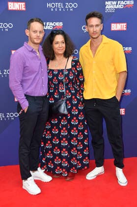 Patrick Güldenberg, guest and Vladimir Burlakov at the Bunte New Faces Awards Film 2022 at the Delphi Filmpalast Berlin, 23 06 2022 Foto:xN.xKubelkax xFuturexImage