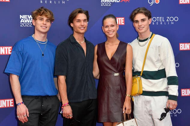 Phil Soda, Arne Carlos Böttcher, Melanie Kroll and Niclas Kurstedt at the Bunte New Faces Awards Film 2022 at the Delphi Filmpalast Berlin, 23 06 2022 Foto:xN.xKubelkax xFuturexImage