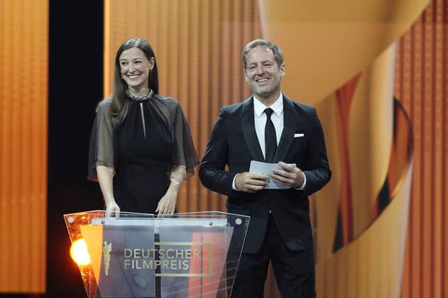 German Film Award 2022 Alexandra Maria Lara and Florian Gallenberger at the Lola German Film Award 2022 ceremony at the Palais am Funkturm in Berlin 24 06 2022 Copyright: xEventpressx
