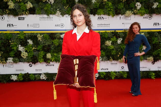German Film Award 2022 on the red carpet at the Lola German Film Award 2021 ceremony at the Palais am Funkturm in Messe Berlin Copyright: xEventpressxGolejewskix
