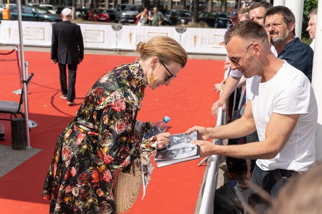 24 06 2022,Berlin,Germany,GER,German Film Award ceremony at Palais am Funkturm arrival Caroline Peters