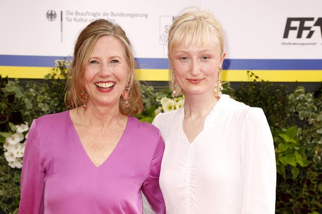 Petra Zieser and her daughter Emilia arriving for the German Film Award ceremony on 24 06 2022 in Berlin German Film Award 2022 in Berlin Arrival Red Carpet