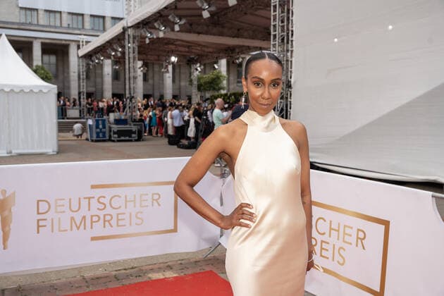 24 06 2022,Berlin,Germany,GER,German Film Award ceremony at Palais am Funkturm Hadnet Tesfai on arrival