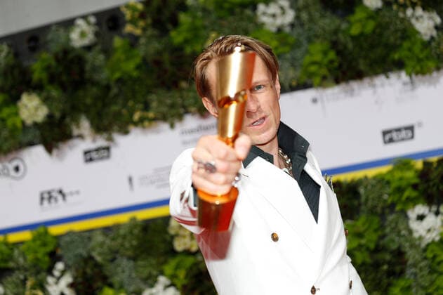 German Film Award 2022 Alexander Scheer on the red carpet at the Lola German Film Award 2021 ceremony at the Palais am Funkturm in Messe Berlin Copyright: xEventpressxGolejewskix