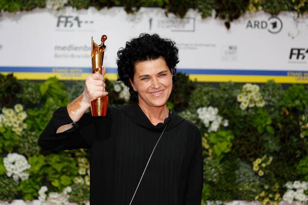 German Film Award 2022 Anne Gret Oehme on the red carpet at the Lola German Film Award 2021 ceremony at the Palais am Funkturm in Messe Berlin Copyright: xEventpressxGolejewskix