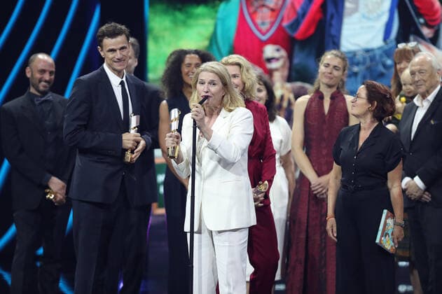 German Film Award 2022 Laureate in VISITORSTÄRKSTER FILM THE SCHOOL OF MAGICAL ANIMALS at the award ceremony of the Lola German Film Award 2022 at the Palais am Funkturm in Berlin 24 06 2022 Copyright: xEventpressx