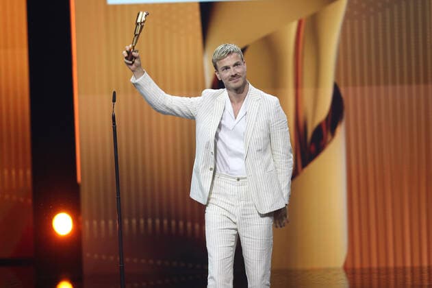 German Film Award 2022 Laureate BEST MALE MAIN ACTOR Albrecht Schuch LIEBER THOMAS at the Lola German Film Award 2022 ceremony at the Palais am Funkturm in Berlin 24 06 2022 Copyright: xEventpressx