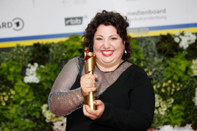 German Film Award 2022 Meltem Kaptan on the red carpet at the Lola German Film Award 2021 ceremony at the Palais am Funkturm in Messe Berlin Copyright: xEventpressxGolejewskix