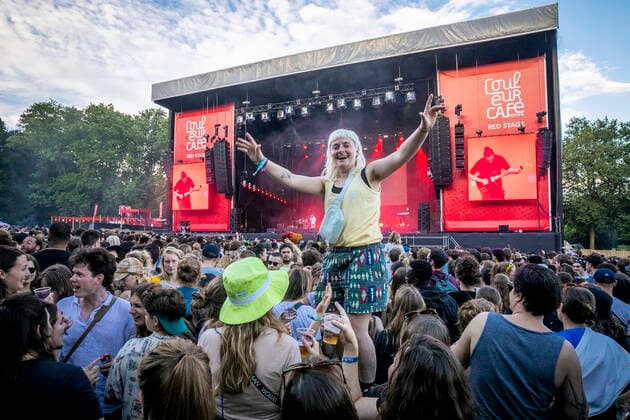 Illustration picture shows the first day of the Couleur Cafe music festival in Brussels, Friday 24 June 2022. The 31st edition of the festival is taking place from June 24th to June 26th.  HATIMxKAGHAT 36610444