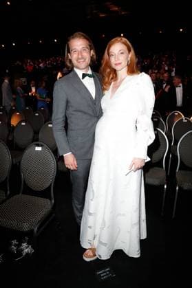 German Film Award 2022 Max Montgomery and Marleen Lohse highly pregnant at the party at the award ceremony of the Lola German Film Award 2021 at the Palais am Funkturm in Messe Berlin Copyright: xEventpressxGolejewskix