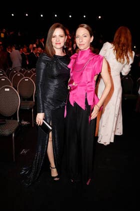 German Film Award 2022 Jennifer Ulrich and Katharina Schüttler at the party during the Lola German Film Award 2021 ceremony at the Palais am Funkturm in Messe Berlin Copyright: xEventpressxGolejewskix