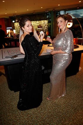 German Film Award 2022 Sarah Alles with Rebecca Immanuel at the party at the Lola German Film Award 2021 ceremony at the Palais am Funkturm in Messe Berlin Copyright: xEventpressxGolejewskix