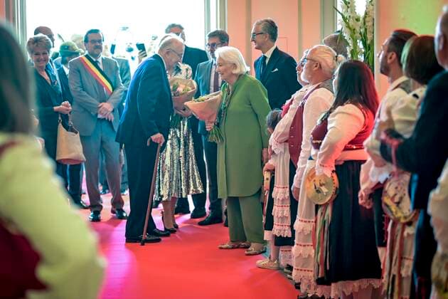 LIEGE, BELGIUM - JUNE 24 : Royale visit of Their Majesties King Albert II, Queen Paola and Princesse Astrid at the OpÃ ra royal de Wallonie-Liege for a concert celebrating the Belgo-Italian friendship on June 24, 2022 in Liege, Belgium, 24 06 2022 ( Royale visit at the Belgo-Italian friendship Concert PhotoNews Panoramic  PhotoNews Panoramic