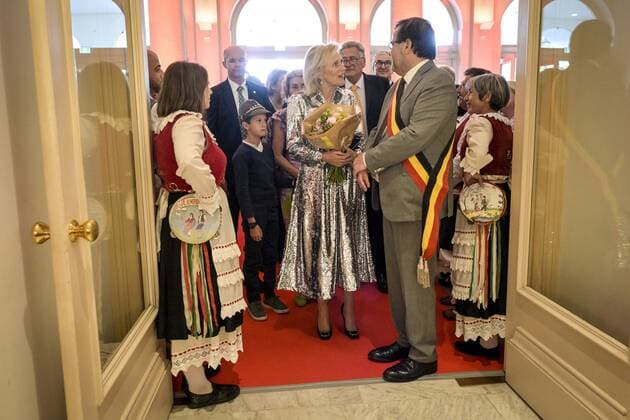 LIEGE, BELGIUM - JUNE 24 : Royale visit of Their Majesties King Albert II, Queen Paola and Princesse Astrid at the OpÃ ra royal de Wallonie-Liege for a concert celebrating the Belgo-Italian friendship on June 24, 2022 in Liege, Belgium, 24 06 2022 ( Royale visit at the Belgo-Italian friendship Concert PhotoNews Panoramic  PhotoNews Panoramic