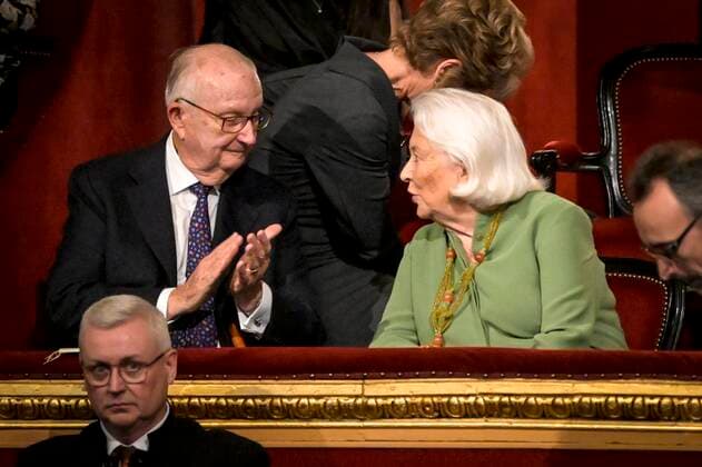 LIEGE, BELGIUM - JUNE 24 : Royale visit of Their Majesties King Albert II, Queen Paola and Princesse Astrid at the OpÃ ra royal de Wallonie-Liege for a concert celebrating the Belgo-Italian friendship on June 24, 2022 in Liege, Belgium, 24 06 2022 ( Royale visit at the Belgo-Italian friendship Concert PhotoNews Panoramic  PhotoNews Panoramic