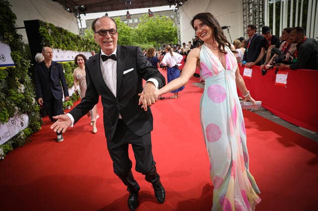 German Film Award 2022 Herbert Knaup with wife Christiane Knaup German Film Award 2022 ceremony at the Palais am Funkturm in Berlin Copyright: xEventpressxFuhrx