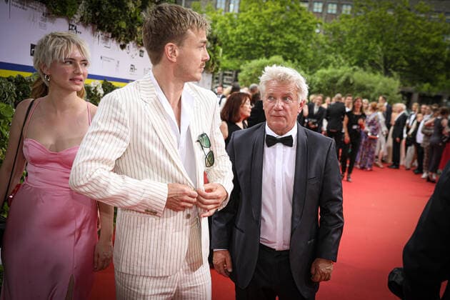 German Film Award 2022 Albrecht Schuch and Jörg Schüttauf German Film Award 2022 ceremony at the Palais am Funkturm in Berlin Copyright: xEventpressxFuhrx