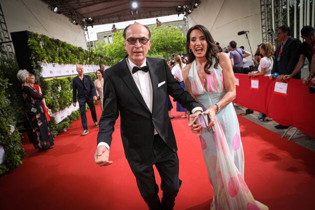 German Film Award 2022 Herbert Knaup with wife Christiane Knaup German Film Award 2022 ceremony at the Palais am Funkturm in Berlin Copyright: xEventpressxFuhrx