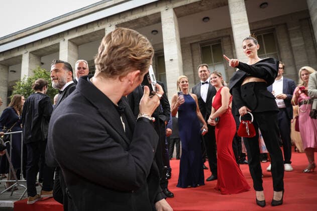 German Film Award 2022 Ruby O Fee and Matthias Schweighöfer German Film Award 2022 ceremony at the Palais am Funkturm in Berlin Copyright: xEventpressxFuhrx