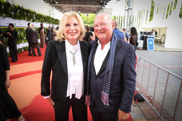 German Film Award 2022 Maren Kroymann with Burghart Klaußner German Film Award 2022 ceremony at the Palais am Funkturm in Berlin Copyright: xEventpressxFuhrx
