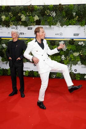 German Film Award 2022 Alexander Scheer and Andreas Dresen on the red carpet at the Lola German Film Award 2021 ceremony at the Palais am Funkturm in Messe Berlin Copyright: xEventpressxGolejewskix