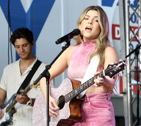 NEW YORK, NY- JUNE 24: Tenille Arts performs on Fox & Friends All American Summer Concert Series at Fox Plaza in New York June 24, 2022. Copyright: xRWx
