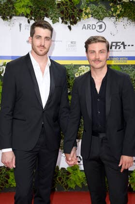 Jannik Schümann with friend Felix Kruck at the 72 German Film Award 2022 ceremony at the Palais am Funkturm in Messe Berlin Berlin, 24 06 2022 Foto:xF.xKernx xFuturexImage