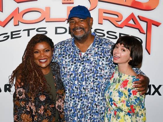 June 25, 2022, Los Angeles, California, USA: Yvette Nicole Brown, Kevin Michael Richardson and Kate Micucci attends the Los Angeles Premiere Of Naked Mole Rat Gets Dressed: The Underground Rock Experience Los Angeles USA - ZUMAb173 20220625_zap_b173_064 Copyright: xBillyxBennightx