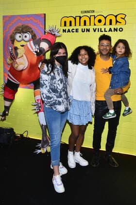 June 26, 2022, Mexico City, Mexico City, Mexico: June 26, 2022, Mexico City, Mexico: Kalimba accompanied by his family attend at the red carpet of Minions: The Rise of Gru film premiere at Cinemex Antara. on June 26, 2022 in Mexico City, Mexico. Mexico City Mexico - ZUMAe321 20220626_zia_e321_008 Copyright: xCarlosxTischlerx xEyepixxGroupx
