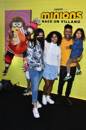 June 26, 2022, Mexico City, Mexico City, Mexico: June 26, 2022, Mexico City, Mexico: Kalimba accompanied by his family attend at the red carpet of Minions: The Rise of Gru film premiere at Cinemex Antara. on June 26, 2022 in Mexico City, Mexico. Mexico City Mexico - ZUMAe321 20220626_zia_e321_009 Copyright: xCarlosxTischlerx xEyepixxGroupx
