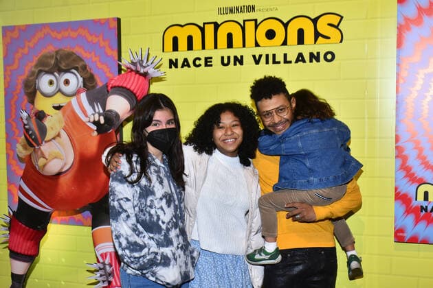 June 26, 2022, Mexico City, Mexico City, Mexico: June 26, 2022, Mexico City, Mexico: Kalimba accompanied by his family attend at the red carpet of Minions: The Rise of Gru film premiere at Cinemex Antara. on June 26, 2022 in Mexico City, Mexico. Mexico City Mexico - ZUMAe321 20220626_zia_e321_010 Copyright: xCarlosxTischlerx xEyepixxGroupx