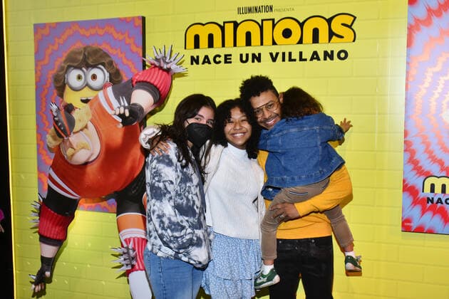 June 26, 2022, Mexico City, Mexico City, Mexico: June 26, 2022, Mexico City, Mexico: Kalimba accompanied by his family attend at the red carpet of Minions: The Rise of Gru film premiere at Cinemex Antara. on June 26, 2022 in Mexico City, Mexico. Mexico City Mexico - ZUMAe321 20220626_zia_e321_011 Copyright: xCarlosxTischlerx xEyepixxGroupx