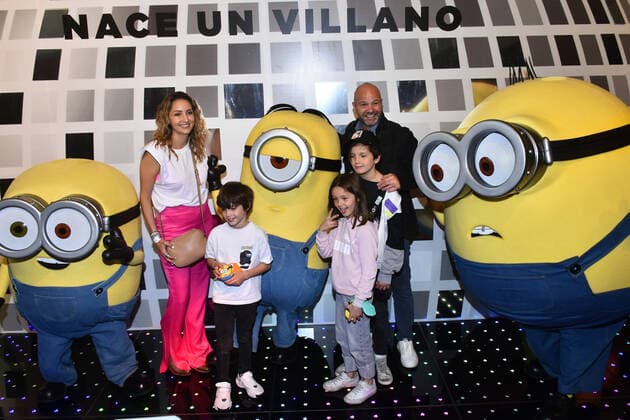 June 26, 2022, Mexico City, Mexico City, Mexico: June 26, 2022, Mexico City, Mexico: Luis Garcia accompanied by his family attend at the red carpet of Minions: The Rise of Gru film premiere at Cinemex Antara. on June 26, 2022 in Mexico City, Mexico. Mexico City Mexico - ZUMAe321 20220626_zia_e321_032 Copyright: xCarlosxTischlerx xEyepixxGroupx