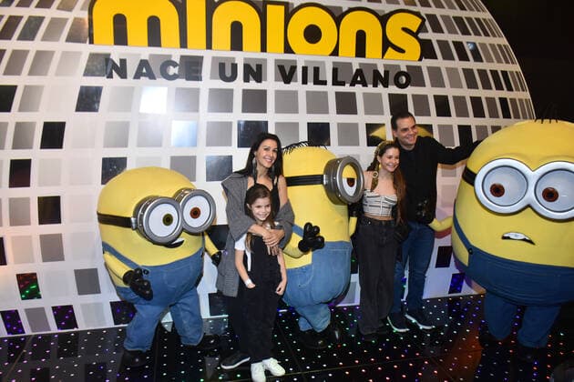 June 26, 2022, Mexico City, Mexico City, Mexico: June 26, 2022, Mexico City, Mexico: Christian Martinoli accompanied by his family attend at the red carpet of Minions: The Rise of Gru film premiere at Cinemex Antara. on June 26, 2022 in Mexico City, Mexico. Mexico City Mexico - ZUMAe321 20220626_zia_e321_033 Copyright: xCarlosxTischlerx xEyepixxGroupx